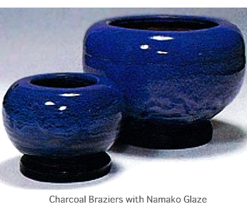 Charcoal Braziers with Namako Glaze